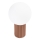 Bordslampa HALO 1xG9/8W/230V diameter 12 cm brun
