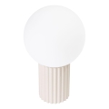Bordslampa HALO 1xG9/8W/230V diameter 12 cm grädde
