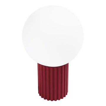 Bordslampa HALO 1xG9/8W/230V diameter 12 cm röd