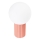 Bordslampa HALO 1xG9/8W/230V diameter 12 cm rosa
