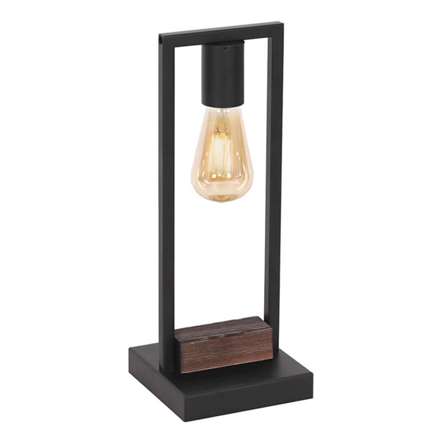 Bordslampa HARD 1xE27/11W/230V trä/svart