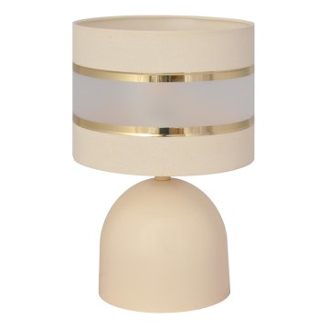 Bordslampa HELEN 1xE27/15W/230V grädde/gyllene