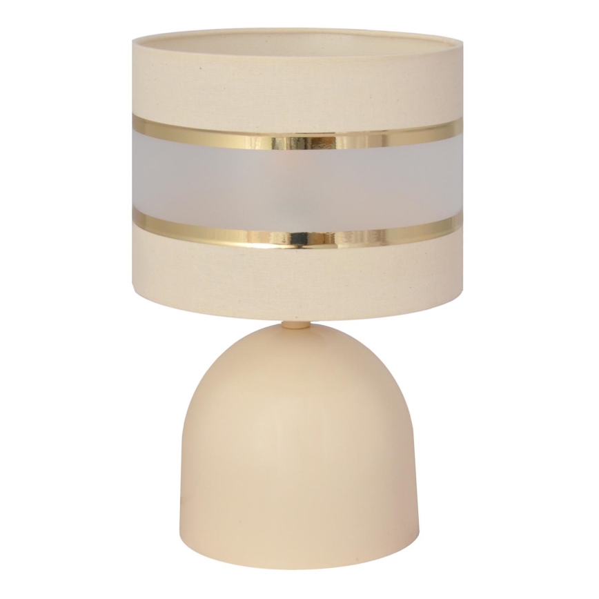 Bordslampa HELEN 1xE27/15W/230V grädde/gyllene