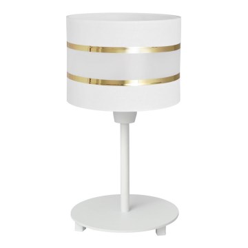 Bordslampa HELEN 1xE27/15W/230V vit/gyllene
