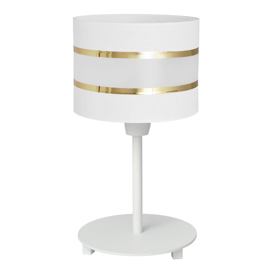 Bordslampa HELEN 1xE27/15W/230V vit/gyllene