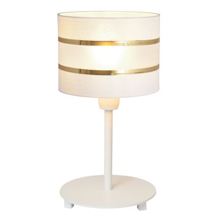 Bordslampa HELEN 1xE27/15W/230V vit/gyllene