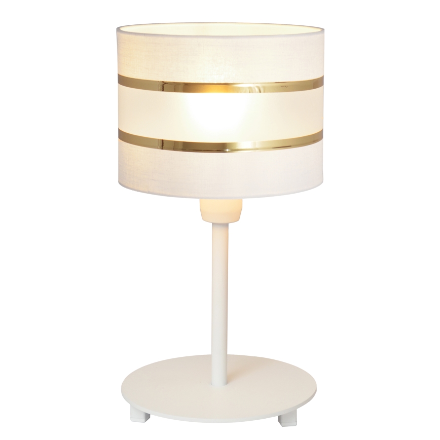 Bordslampa HELEN 1xE27/15W/230V vit/gyllene