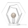 Bordslampa HEXAGON 1xE27/15W/230V