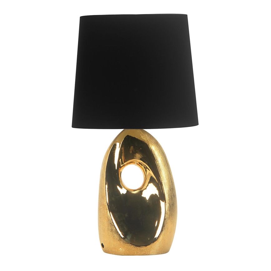 Bordslampa HIERRO 1xE27/60W/230V svart/gyllene