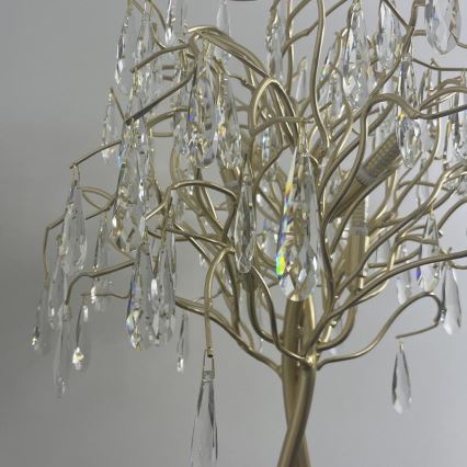 Bordslampa i kristall 5xG9/40W/230V guld