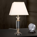 Bordslampa i kristall POKAL 1xE27/60W/230V grädde/genomskinlig
