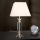 Bordslampa i kristall POKAL 1xE27/60W/230V grädde/genomskinlig