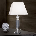 Bordslampa i kristall POKAL 1xE27/60W/230V vit/genomskinlig