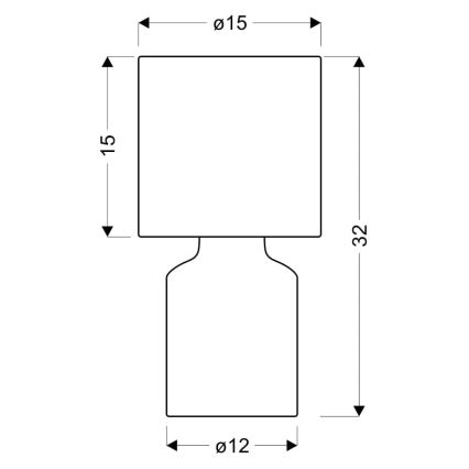 Bordslampa INER 1xE14/40W/230V beige