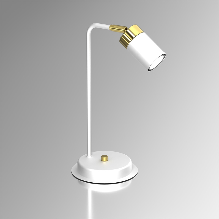 Bordslampa  JOKER 1xGU10/25W/230V vit /gyllene 