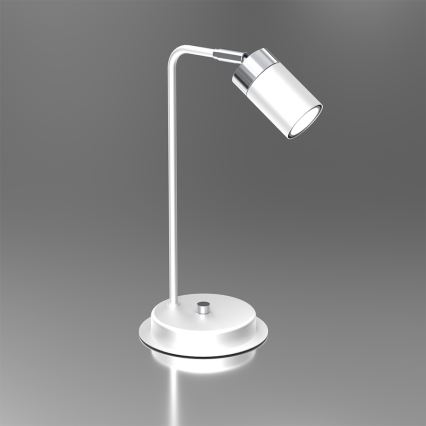 Bordslampa  JOKER 1xGU10/25W/230V vit /skinande krom