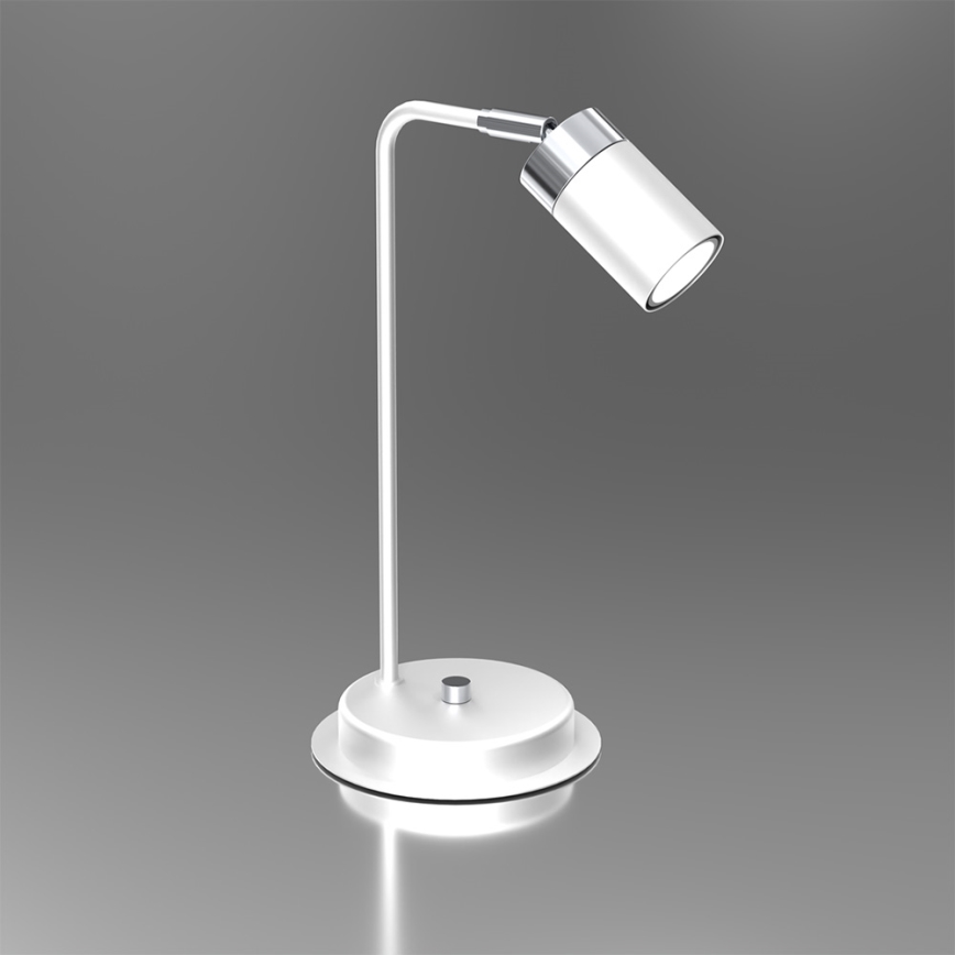 Bordslampa  JOKER 1xGU10/25W/230V vit /skinande krom