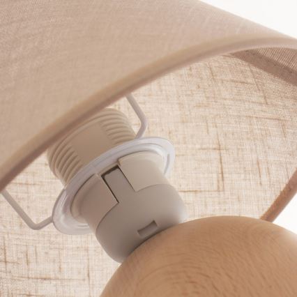 Bordslampa JUTA 1xE27/60W/230V bok - FSC certifierade