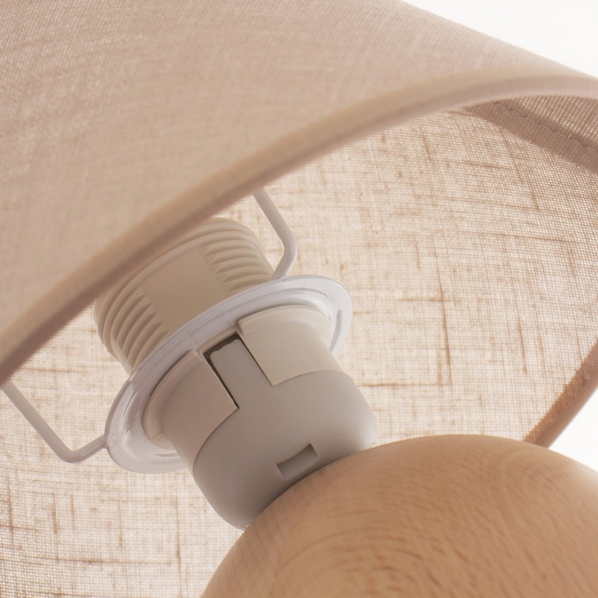 Bordslampa JUTA 1xE27/60W/230V bok - FSC certifierade