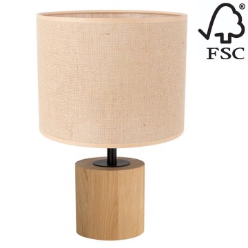 Bordslampa KRETA 1xE27/25W/230V tall/orange - FSC-certifierad