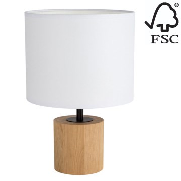 Bordslampa KRETA 1xE27/25W/230V tall/vit
