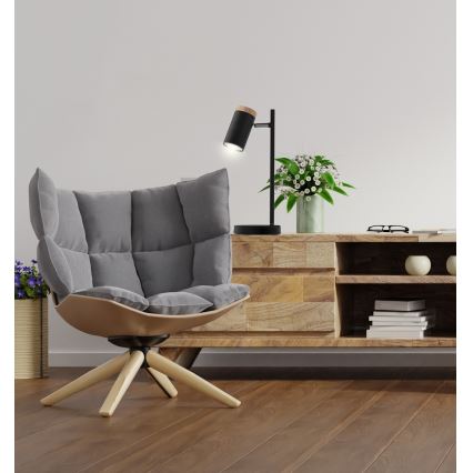 Bordslampa LAGOS 1xGU10/15W/230V svart/brun