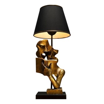 Bordslampa LECTURE 1xE27/40W/230V svart/guld