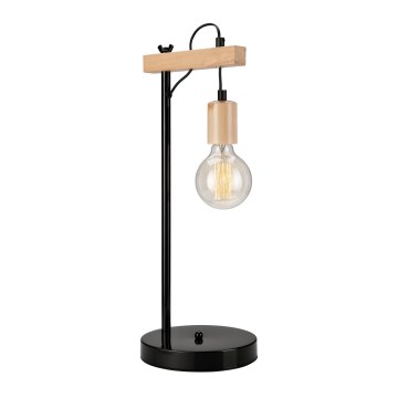 Bordslampa LEON 1xE27/60W/230V bok - FSC certifierade