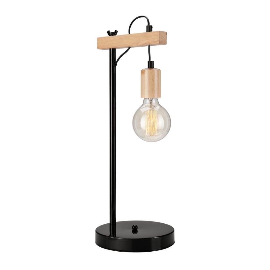 Bordslampa LEON 1xE27/60W/230V bok - FSC certifierade