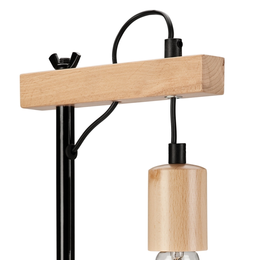 Bordslampa LEON 1xE27/60W/230V bok - FSC certifierade