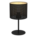 Bordslampa LOFT SHADE 1xE27/60W/230V diameter 18 cm svart/gyllene