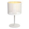 Bordslampa LOFT SHADE 1xE27/60W/230V diameter 18 cm vit/gyllene