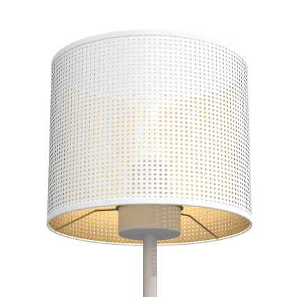 Bordslampa LOFT SHADE 1xE27/60W/230V diameter 18 cm vit/gyllene
