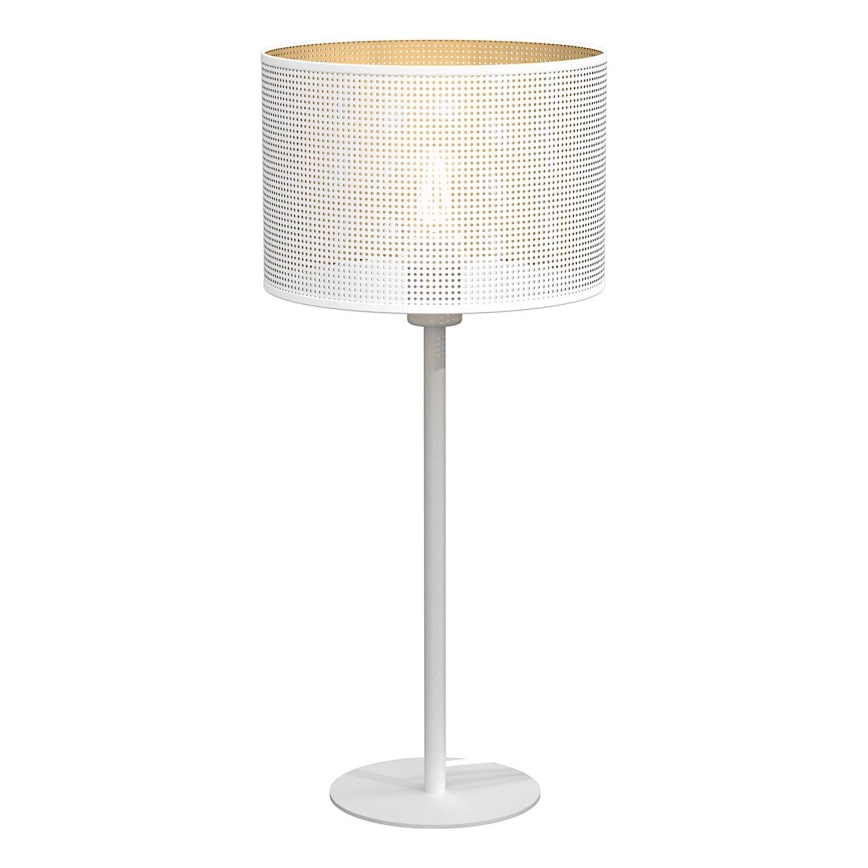 Bordslampa LOFT SHADE 1xE27/60W/230V diameter 25 cm vit/gyllene