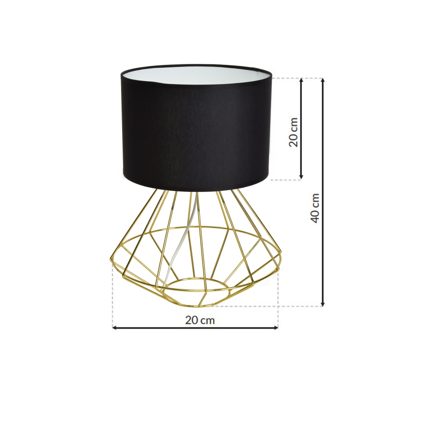 Bordslampa LUPO 1xE27/60W/230V