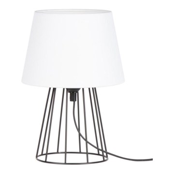 Bordslampa  MANGOO 1xE27/40W/230V vit /svart  - FSC-certifierad