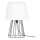 Bordslampa  MANGOO 1xE27/40W/230V vit /svart  - FSC-certifierad