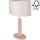Bordslampa MERCEDES 1xE27/40W/230V 46 cm grädde/ek – FSC certifierade