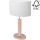 Bordslampa MERCEDES 1xE27/40W/230V 46 cm vit/ek – FSC certifierade