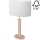 Bordslampa MERCEDES 1xE27/40W/230V 60 cm vit/ek – FSC certifierade