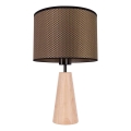 Bordslampa MERCEDES 1xE27/40W/230V diameter 43 cm brun/ek