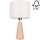 Bordslampa MERCEDES 1xE27/40W/230V diameter 43 cm grädde/ek – FSC certifierade