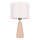 Bordslampa MERCEDES 1xE27/40W/230V diameter 43 cm grädde/ek