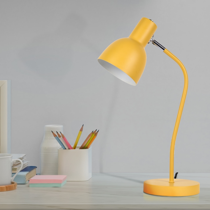 Bordslampa MIMI 1xE27/10W/230V gul