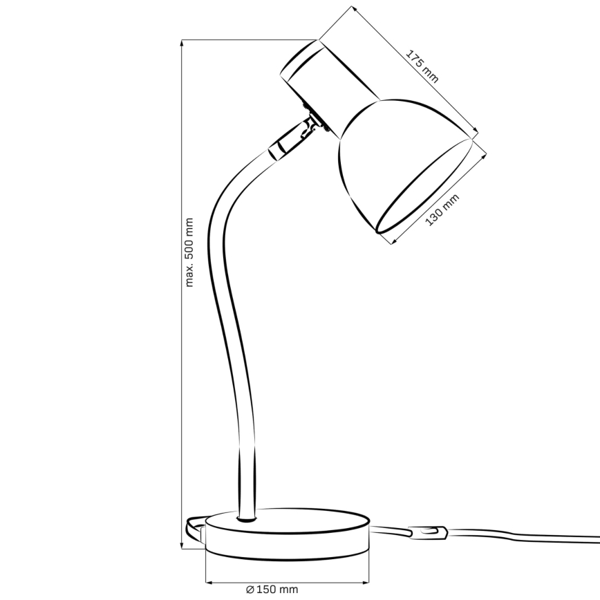 Bordslampa MIMI 1xE27/10W/230V rosa