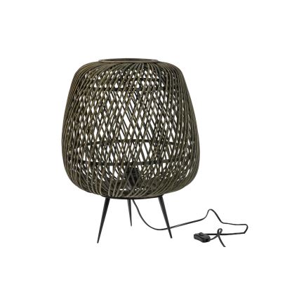 Bordslampa MOZA 1xE27/60W/230V bambu grön