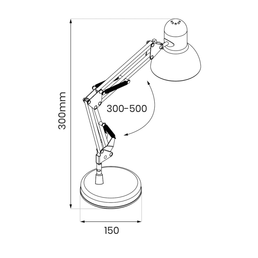 Bordslampa NEXA 1xE27/60W/230V vit