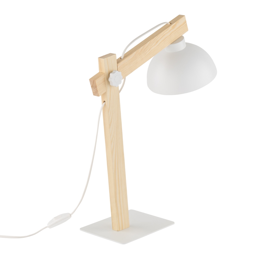 Bordslampa OSLO 1xE27/15W/230V tall/vit