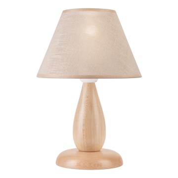 Bordslampa PERA 1xE27/60W/230V beige/bok