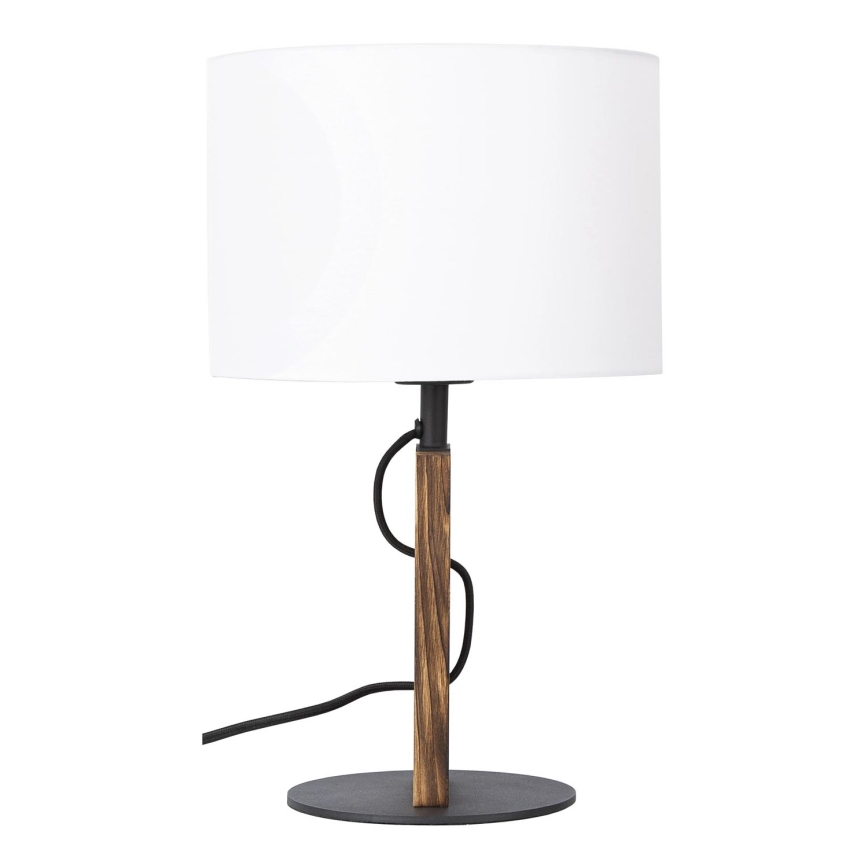 Bordslampa PINUS 1xE27/40W/230V vit/trä